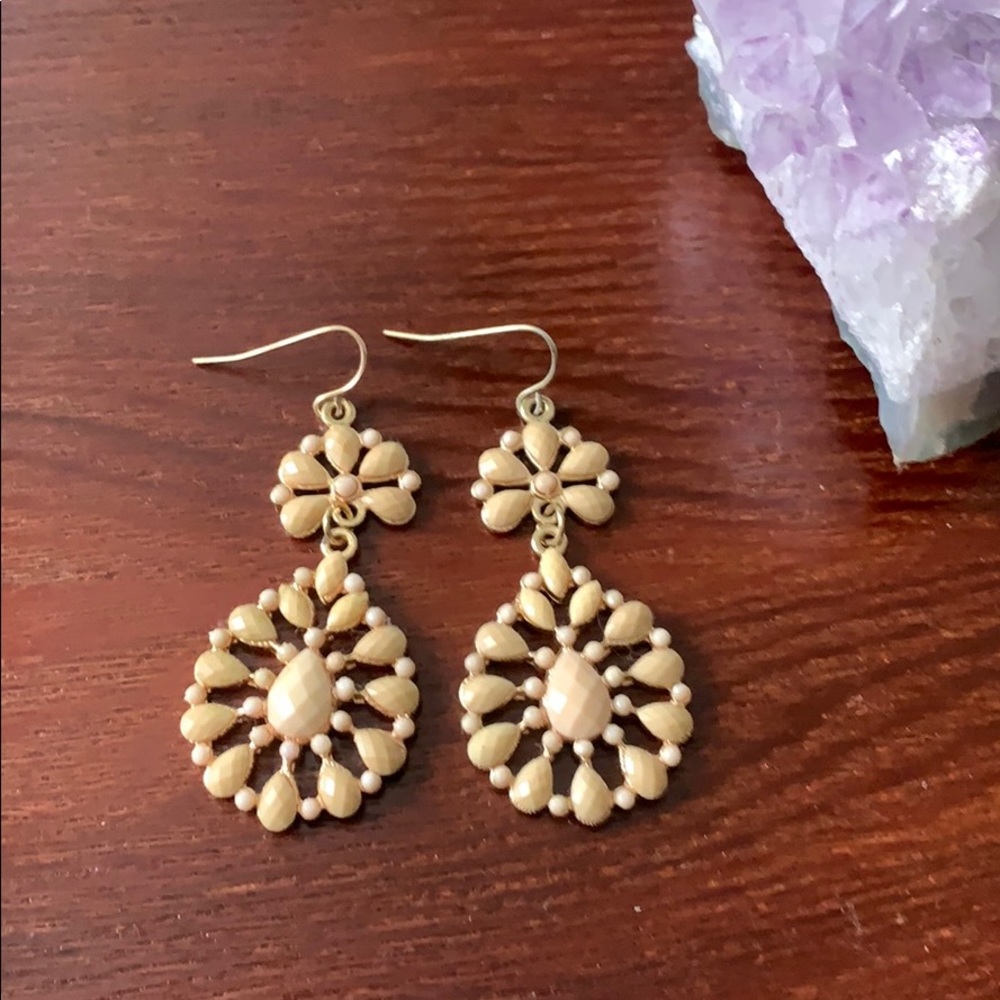 Nude Dangle Earrings